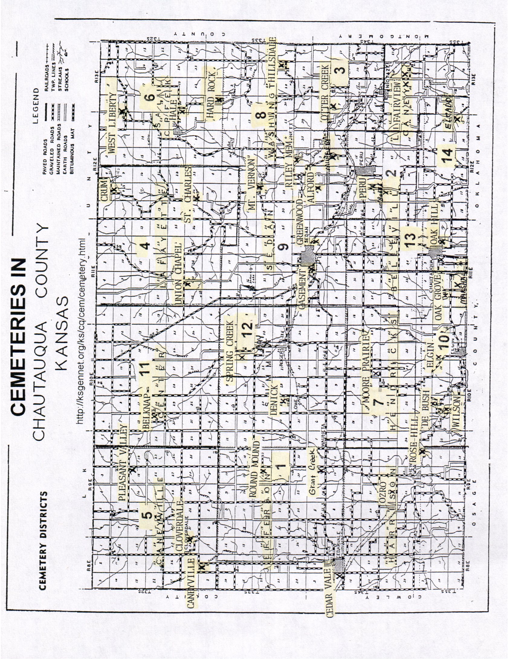 Cemetery District Map